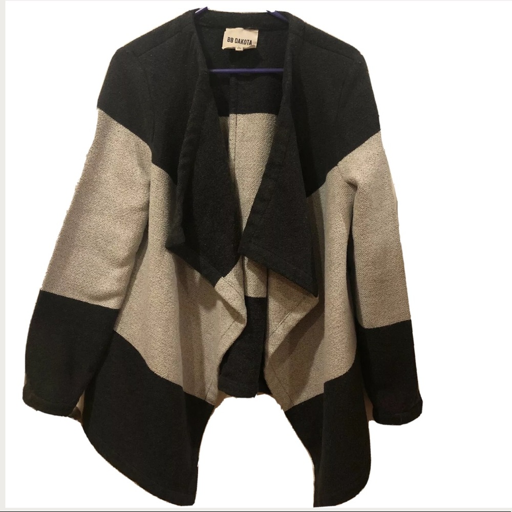 BB Dakota Color Block Thick Jacket Size Large